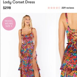 Show Me Your MuMu Vibrant Floral High Low Dress